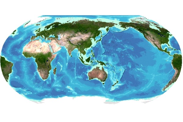 Imagery based on the GEBCO_2025 Grid